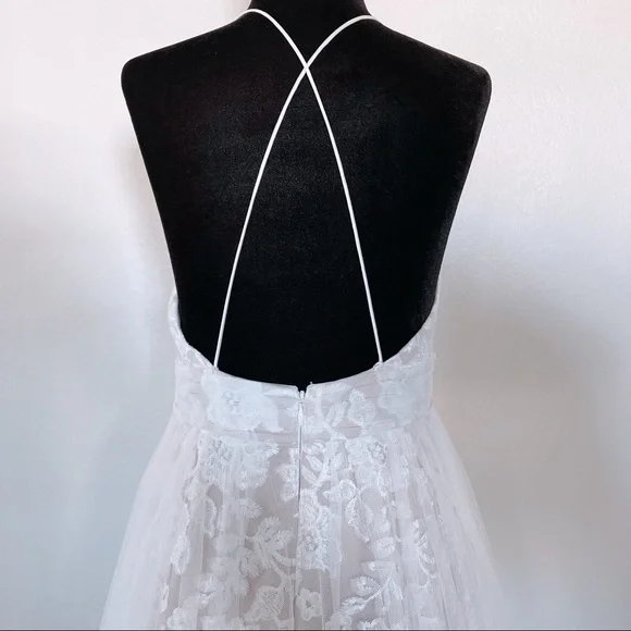 embroidered flower dresses Aidan Mattox Embellished Embroidered Evening Dress main image 0